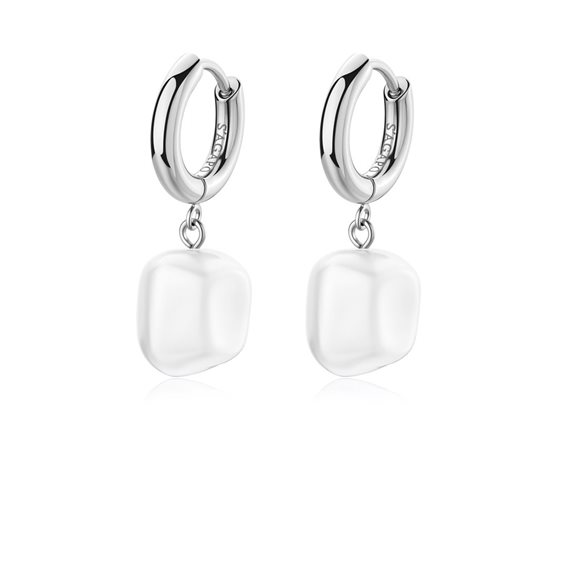 Earrings Sagapo Woman in Steel SWI49 - SWI49